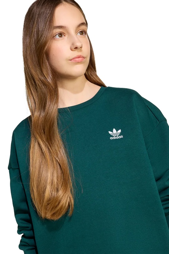 Παιδική μπλούζα adidas Originals πράσινο JX2751