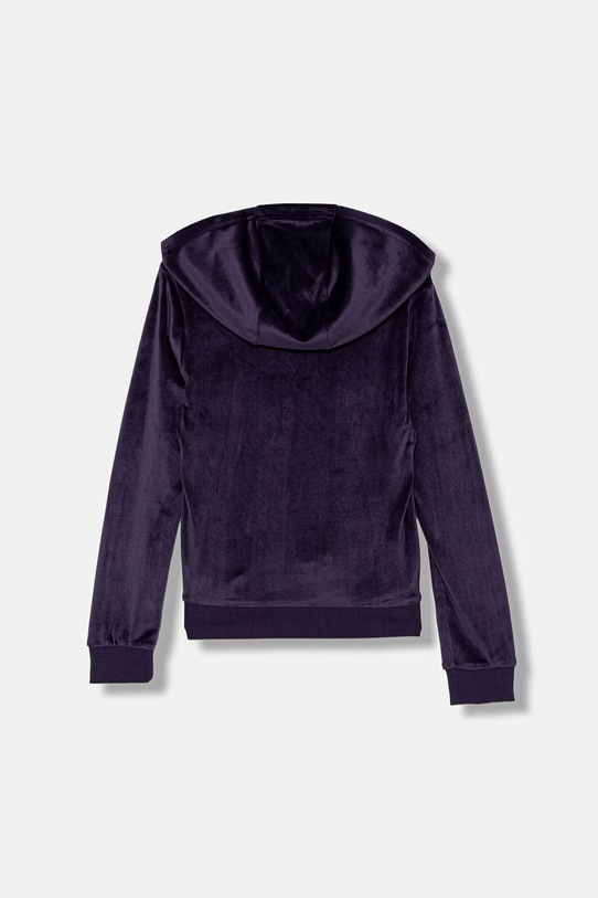 DÍVKA Dětská velurová mikina adidas Originals JX2847 fialová