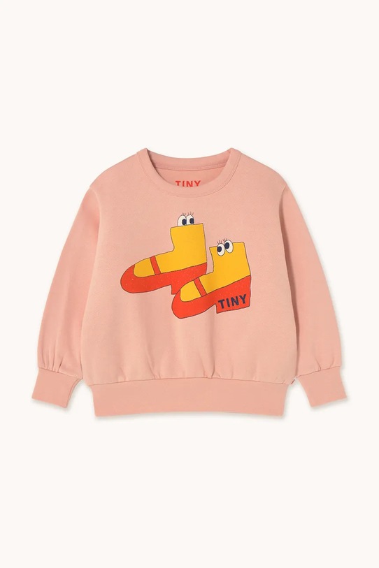 Tinycottons bluza bawełniana dziecięca WALK GRAPHIC SWEATSHIRT AW25.286 pomarańczowy AW25