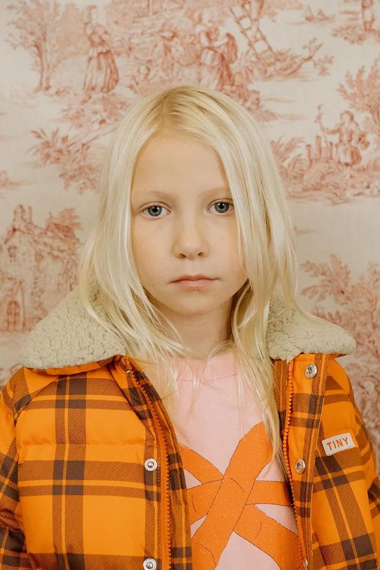 Tinycottons bluza bawełniana dziecięca WORM GRAPHIC SWEATSHIRT AW25.293 różowy