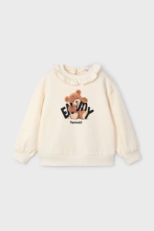 Mayoral hanorac de bumbac pentru copii print bej 4430.6E.Mini.9BYA