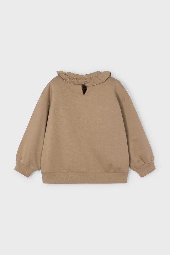 Dziewczynka Mayoral bluza bawełniana dziecięca 4430.6E.Mini.9BYA brązowy