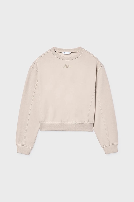 Dětská mikina Mayoral bez kapuce béžová 7422.8C.Junior.9BYA