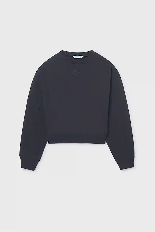 Dětská mikina Mayoral bez kapuce černá 7422.8C.Junior.9BYA