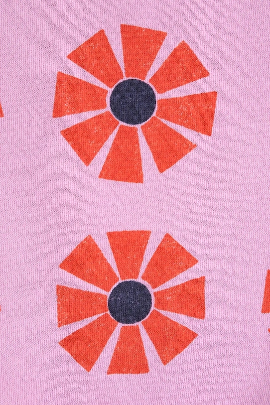 Παιδική βαμβακερή μπλούζα Bobo Choses Kaleidoscope μωβ 225AC038