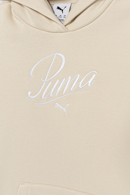 Dziewczynka Puma bluza dziecięca ESS SCRIPT Hoodie FL G 688728 beżowy