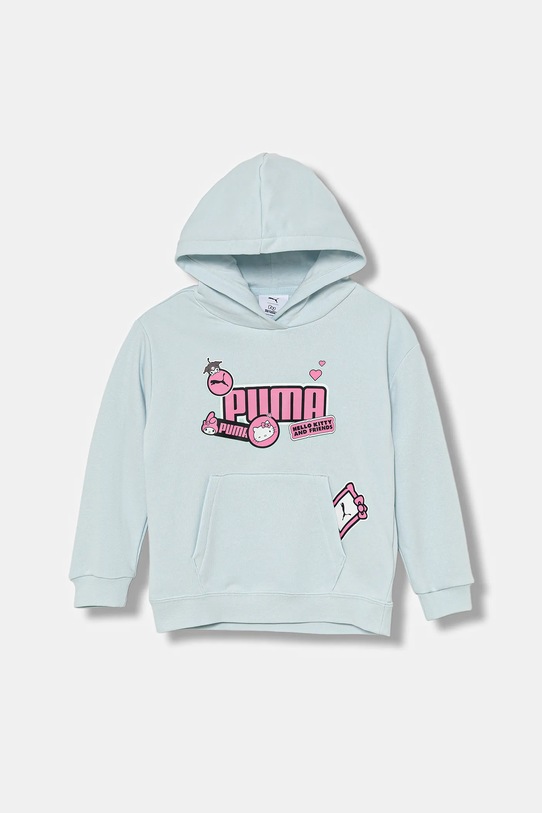 Detská mikina Puma s kapucňou modrá 632387