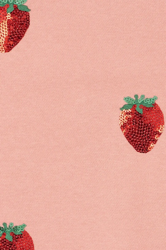 Konges Sløjd bluza dziecięca LOU SEQUIN SWEAT SHIRT OCS różowy KS103862.9BYA