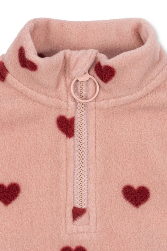 Dziewczynka Konges Sløjd bluza dziecięca TAVI FLEECE SWEATSHIRT GRS KS101301.G.9BYA różowy