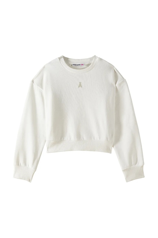 Detská bavlnená mikina Patrizia Pepe J315 bavlna biela 7M0932