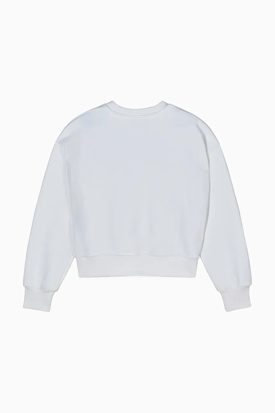 Παιδική βαμβακερή μπλούζα Patrizia Pepe J315 7M0932 λευκό AW25