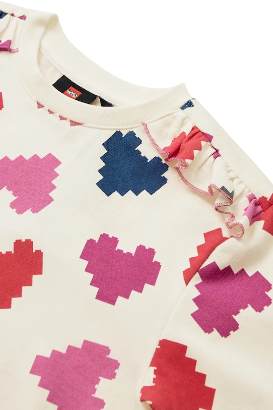 Девочка Детская хлопковая кофта Lego LWSANA 700 11010953 бежевый