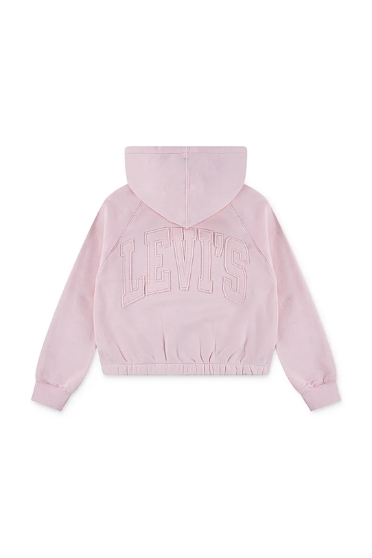 Levi's bluza dziecięca MEET AND GREET FULL ZIP HO 1EN479 różowy AW25