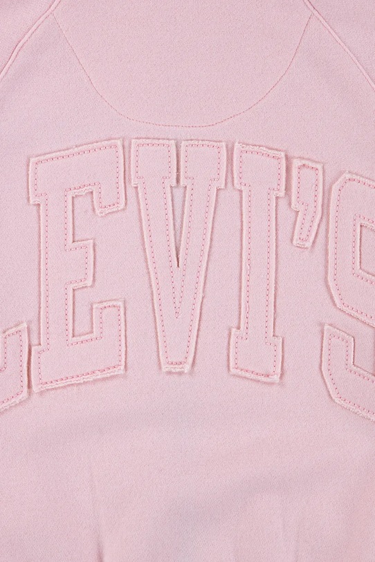 Dziewczynka Levi's bluza dziecięca MEET AND GREET FULL ZIP HO 1EN479 różowy
