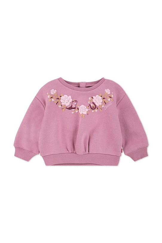 Levi's bluza niemowlęca ROSE FRONT TUCK CREW pozostałe różowy 1EP015