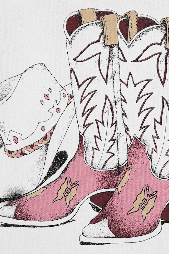 Дівчинка Дитяча кофта Levi's MEET AND GREET WESTERN HOO 3EN658 бежевий