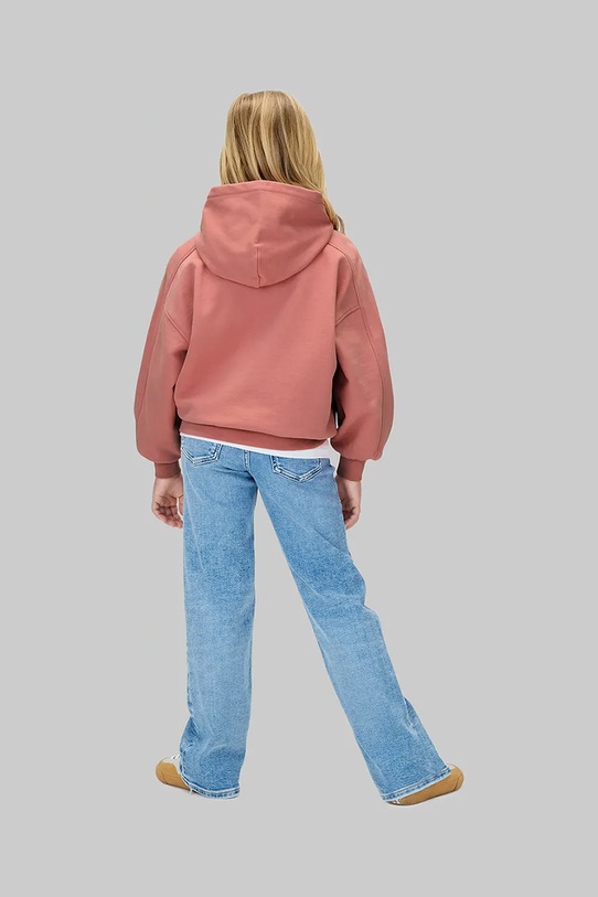 Detská bavlnená mikina Calvin Klein Jeans IG0IG03016.116.9BYA ružová