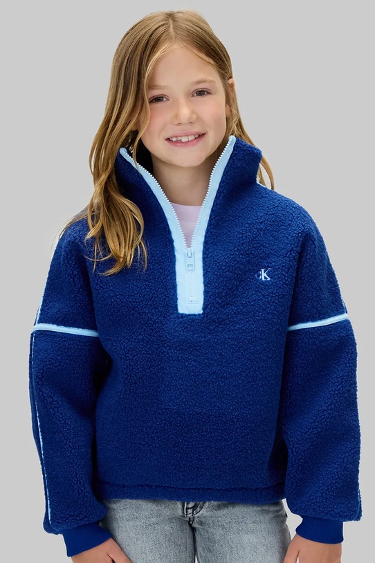 Calvin Klein Jeans bluză copii uni bleumarin IG0IG03019.9BYA