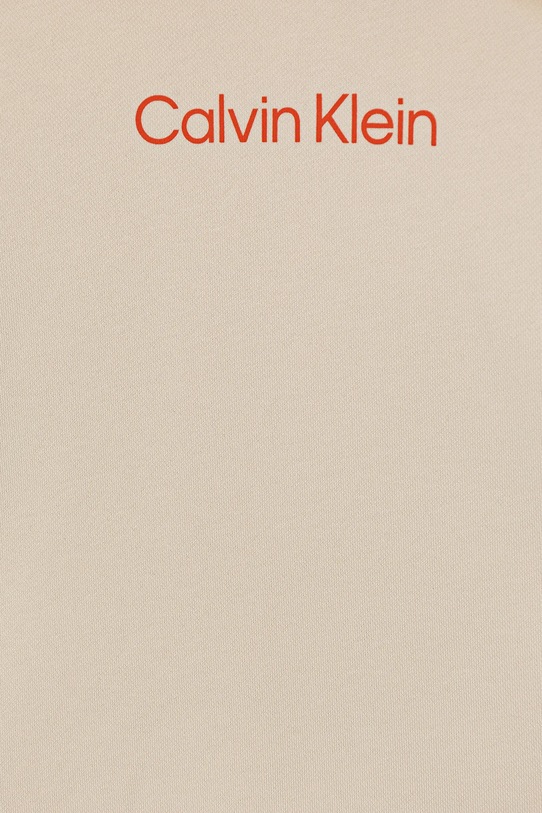 Дівчинка Дитяча бавовняна кофта Calvin Klein Jeans IU0IU00679.128.170.9BYA бежевий