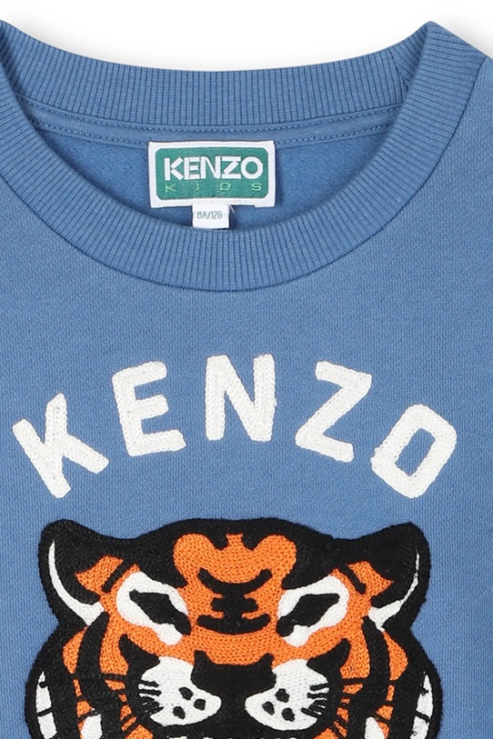 Dievča Bavlnená mikina pre bábätká Kenzo Kids K61378.86.108 modrá