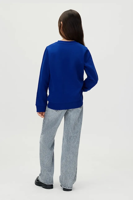 Calvin Klein Jeans bluza bawełniana dziecięca niebieski IU0IU00686.9BYA