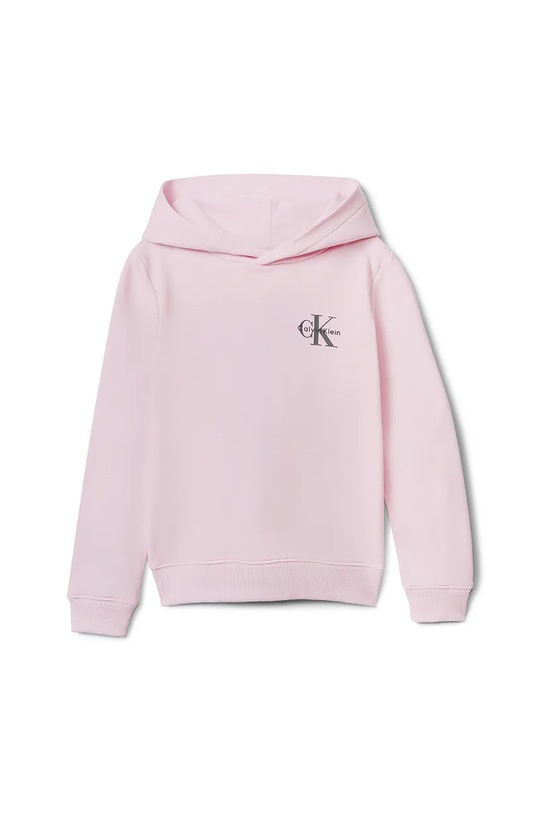 Calvin Klein Jeans bluza bawełniana dziecięca IU0IU00712.9BYA różowy AW25