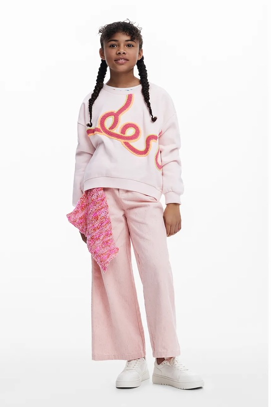 Desigual hanorac de bumbac pentru copii 25WGSK08