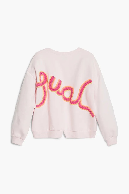 Fete Desigual hanorac de bumbac pentru copii 25WGSK08 roz