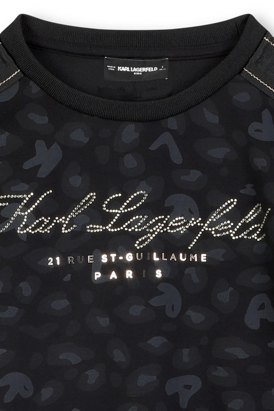 Dziewczynka Karl Lagerfeld bluza dziecięca Z30608.114.150 czarny