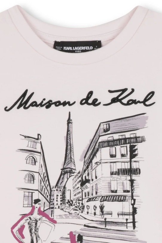 Karl Lagerfeld bluza dziecięca różowy Z30610.156.162