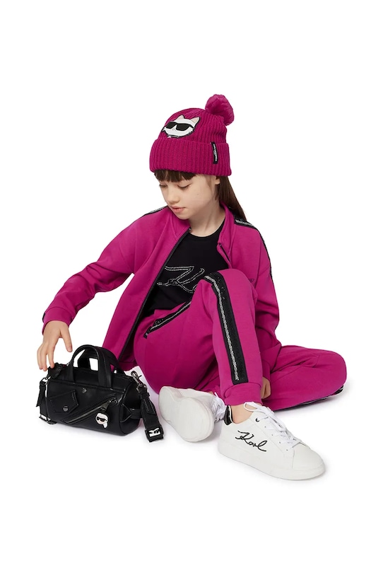 Karl Lagerfeld bluza dziecięca pozostałe różowy Z30611.86.108