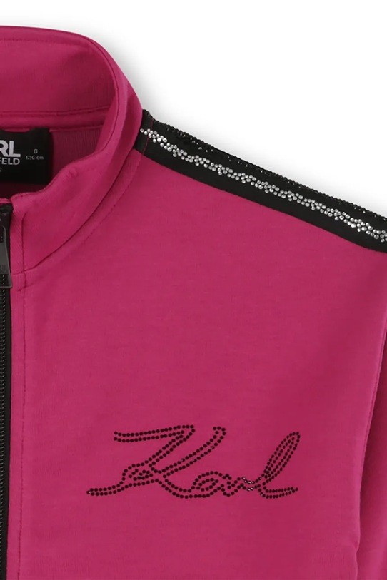 Karl Lagerfeld bluza dziecięca różowy Z30611.86.108
