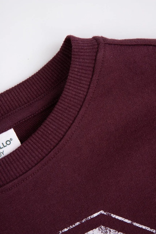 Κοριτσίστικα Παιδική βαμβακερή μπλούζα Coccodrillo ZC5132101AGJ μπορντό