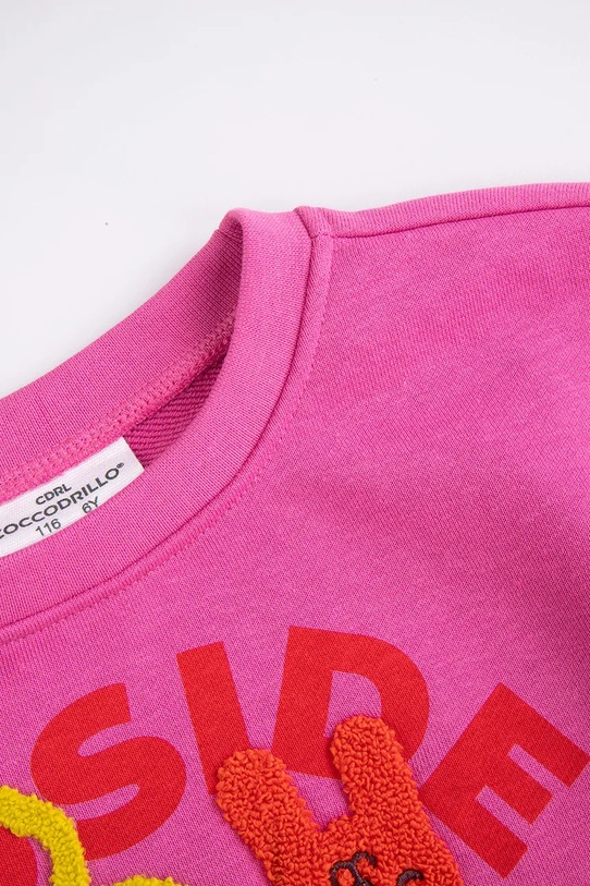 Dziewczynka Coccodrillo bluza dziecięca ZC5132102AGK różowy