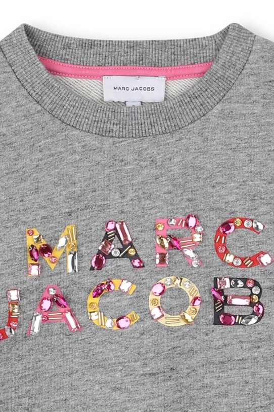 Fete Marc Jacobs hanorac de bumbac pentru copii W60570.156 gri