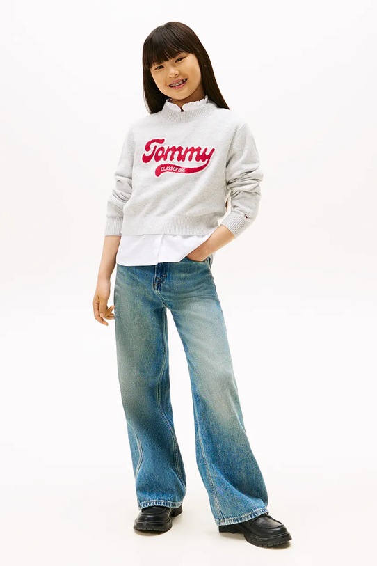 Tommy Hilfiger bluza dziecięca szary KG0KG08842.9BYA