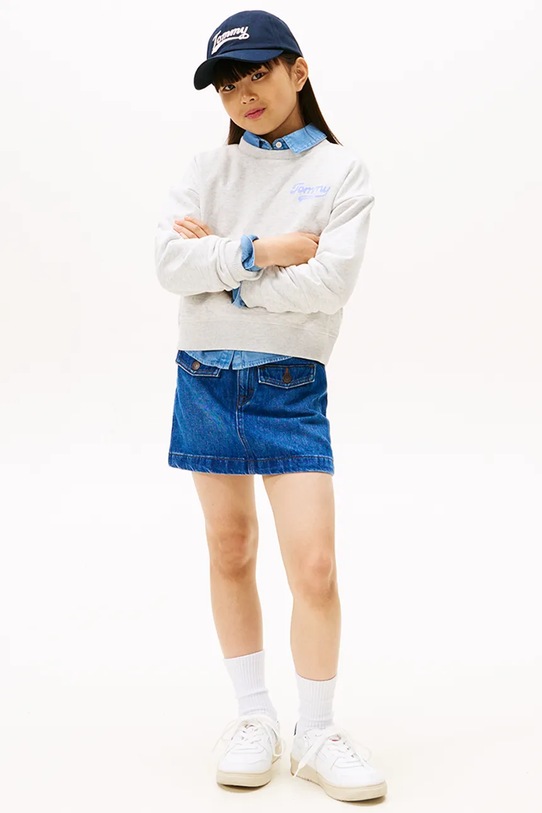 Дитяча кофта Tommy Hilfiger сірий KG0KG08779.116.122.9BYA