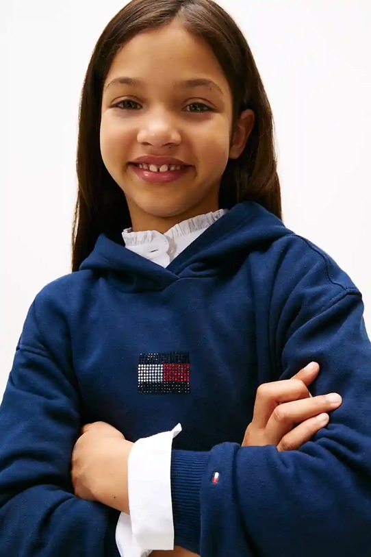 Девочка Детская кофта Tommy Hilfiger KG0KG09016.9BYA тёмно-синий