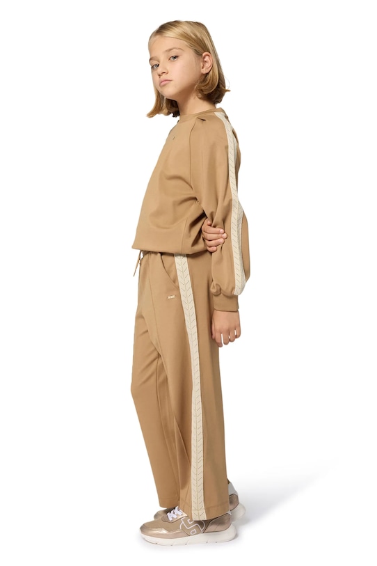 BOSS bluza dziecięca J52422.126.150 brązowy