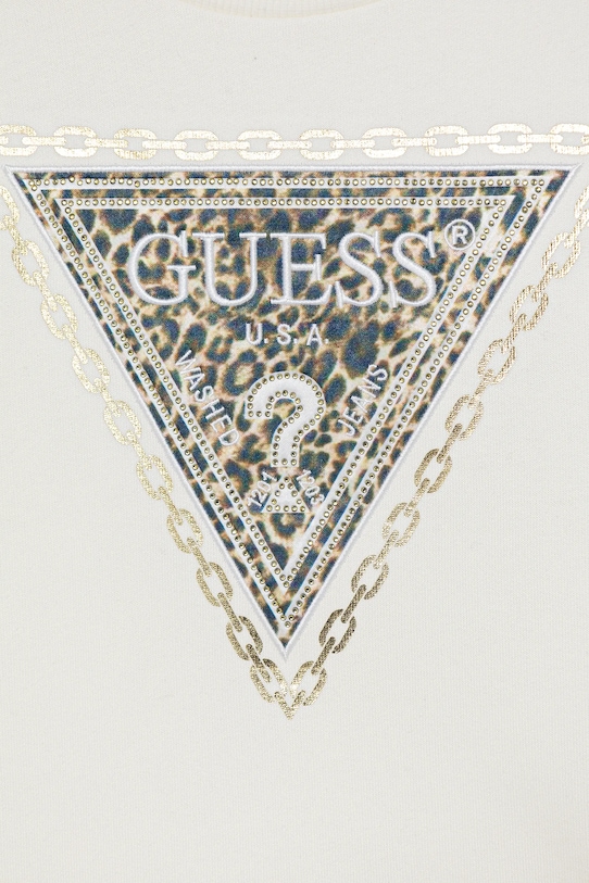Dziewczynka Guess bluza bawełniana dziecięca J5BQ00.KAV34.9BYA beżowy