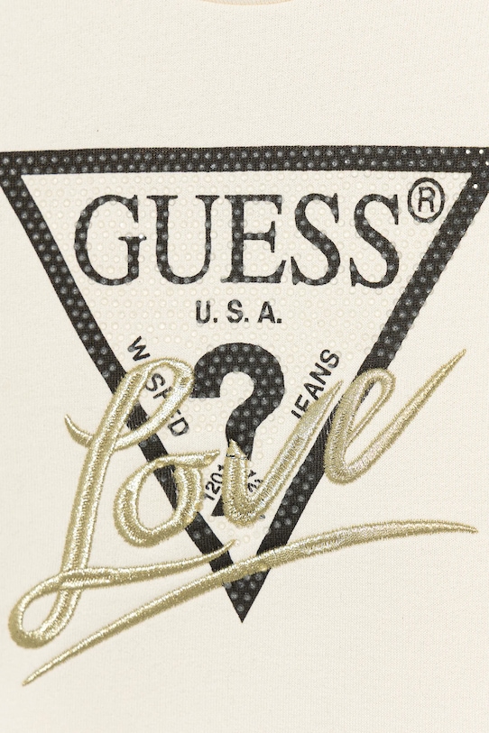 Dziewczynka Guess bluza bawełniana dziecięca J5BQ04.KAV34.9BYA beżowy