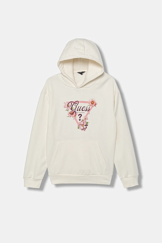 Guess bluza dziecięca z kapturem beżowy J5BQ21.KCKF2.9BYA