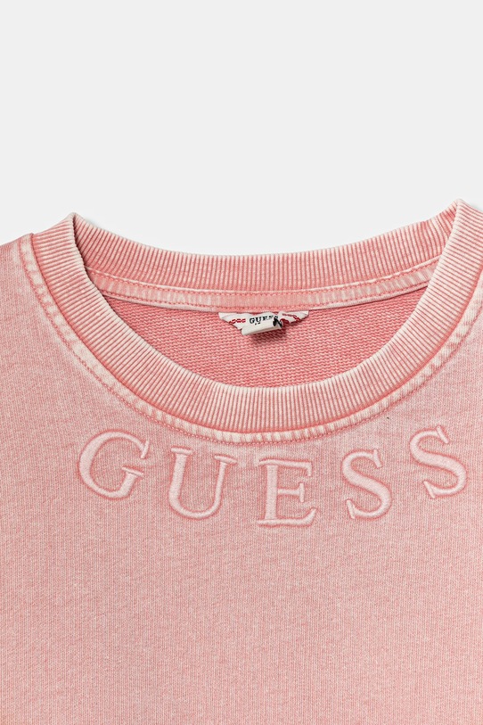 Dziewczynka Guess bluza bawełniana dziecięca J5BQ22.KAV34.9BYA różowy