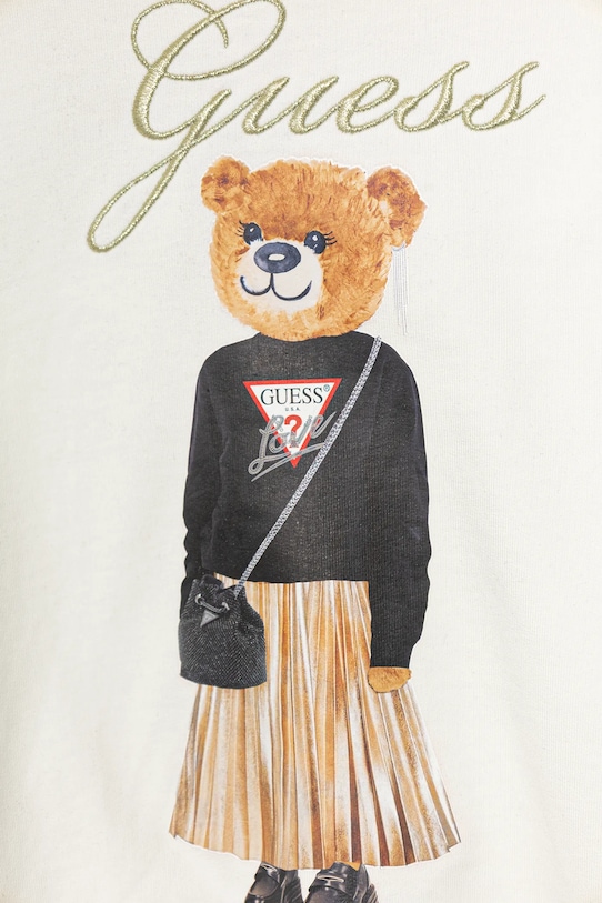 Дівчинка Дитяча бавовняна кофта Guess J5BQ26.KAD74.9BYA бежевий