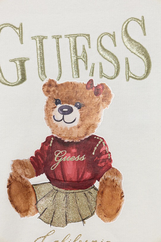 Dziewczynka Guess bluza bawełniana dziecięca K5BQ00.KAX74.9BYA beżowy