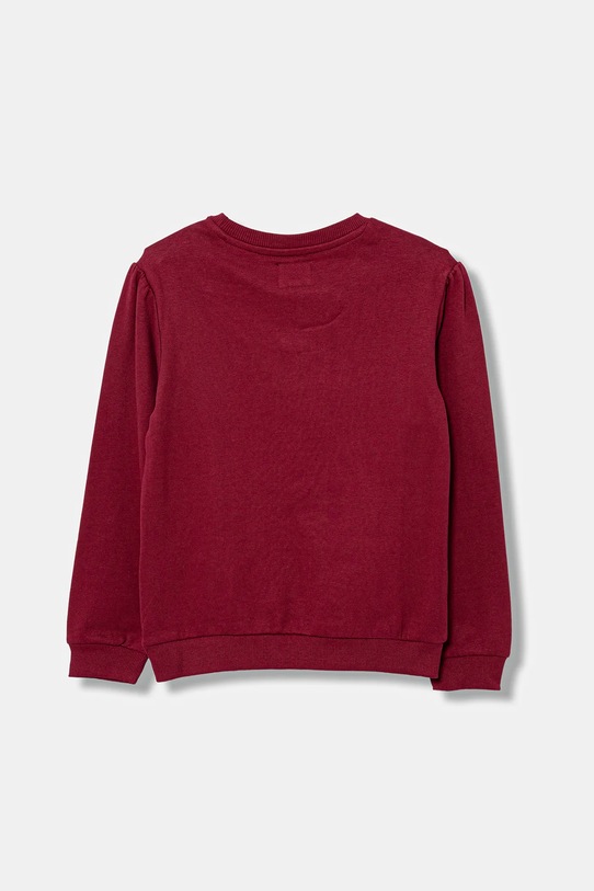 Guess bluza bawełniana dziecięca K5BQ00.KAX74.9BYA bordowy AW25