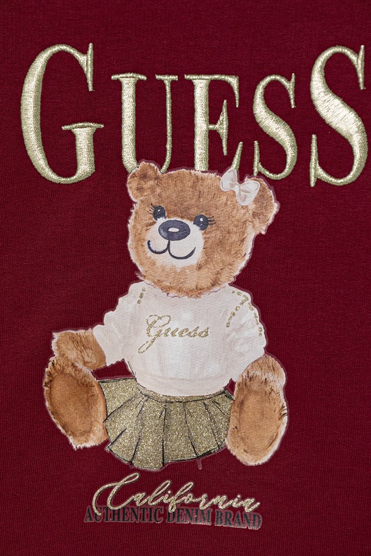 Дівчинка Дитяча бавовняна кофта Guess K5BQ00.KAX74.9BYA бордо