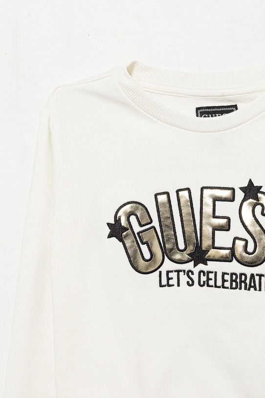 Dziewczynka Guess bluza bawełniana dziecięca K5BQ01.KAX74.9BYA beżowy