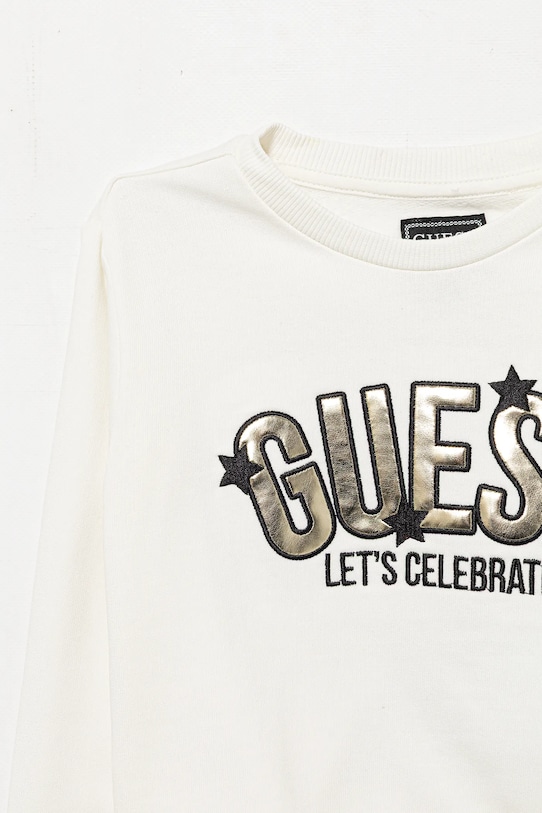 Dziewczynka Guess bluza bawełniana dziecięca K5BQ01.KAX74.9BYA beżowy