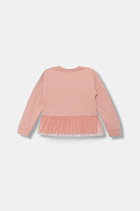 Guess bluza bawełniana dziecięca K5BQ07.KAD74.9BYA różowy AW25